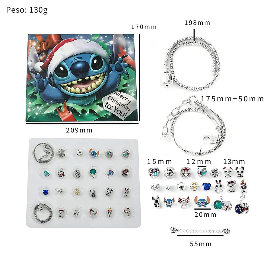 Calendario Avvento Stitch - Bracciale Con Charms
