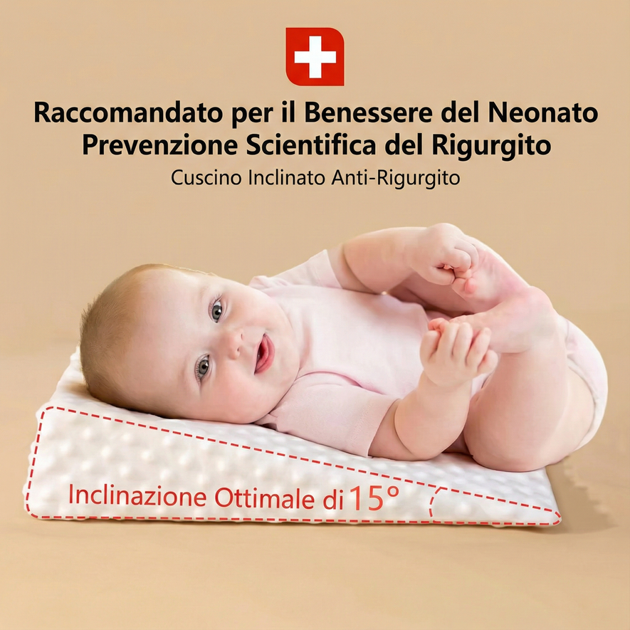 Cuscino Inclinato Anti-Rigurgito Traspirante