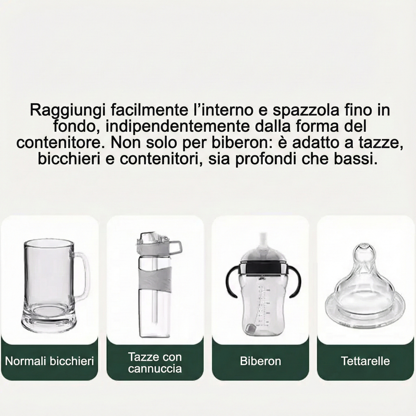 Kit Pulizia Biberon Elettrico Ricaricabile