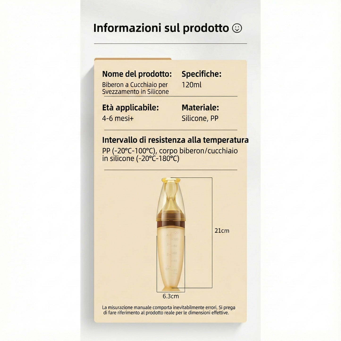 Biberon cucchiaio, svezzamento facile
