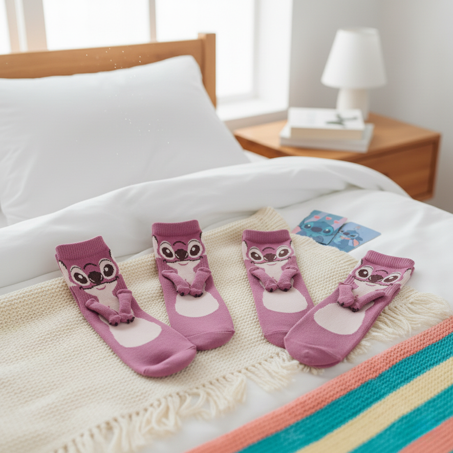 Calzini 3D Stitch & Angel (2 PAIA)