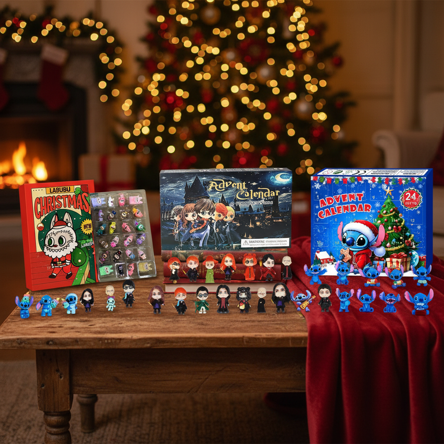 Calendario Avvento Stitch, Labubu o Harry Potter - Con Pupazzetti