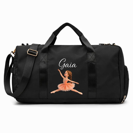 Borsone Danza Personalizzato con Nome e Ballerina