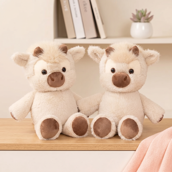 Peluche Mucca Highland Morbidissimo e Interattivo