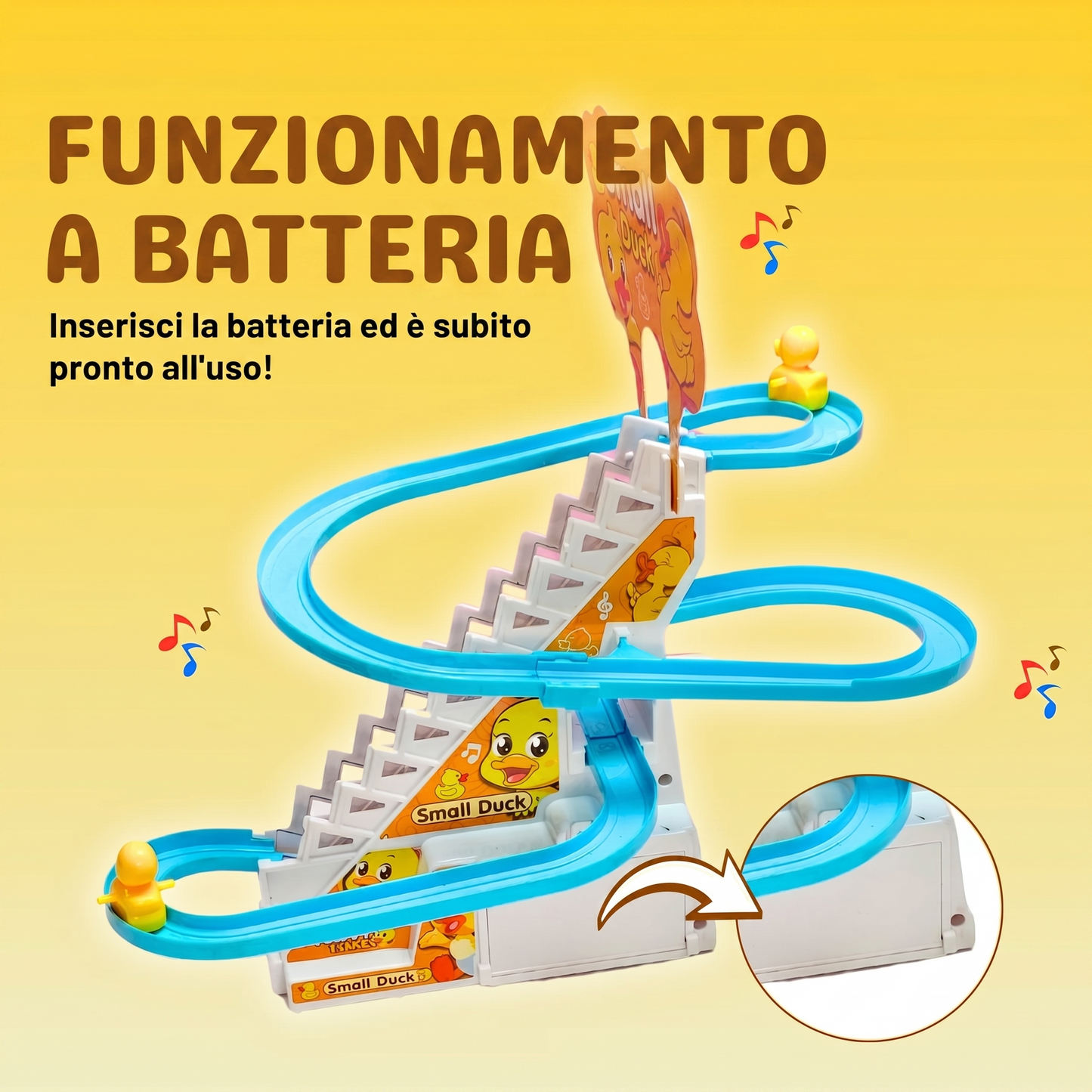 Pista Scivolo con Paperelle Saliscale