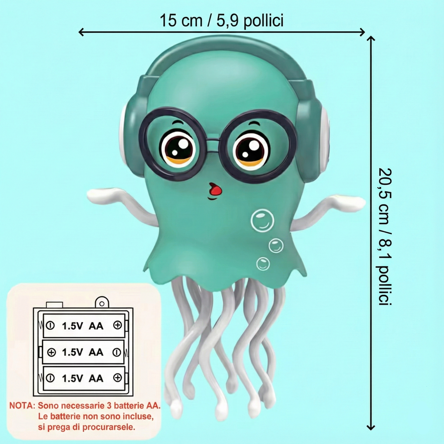 Medusa Elettrica Danzante - Luci, Suoni e Movimenti 360°