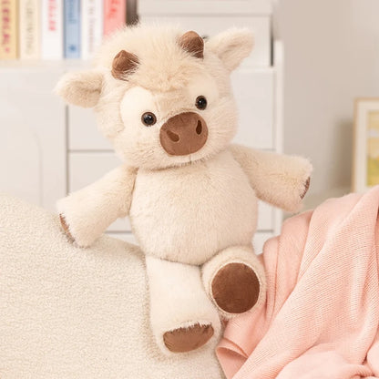 Peluche Mucca Highland Morbidissimo e Interattivo
