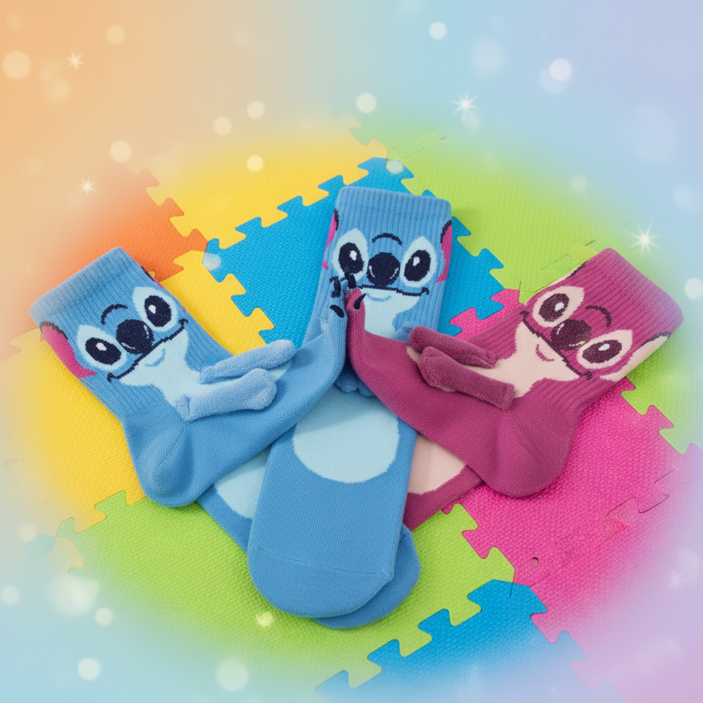 Calzini 3D Stitch & Angel (2 PAIA)