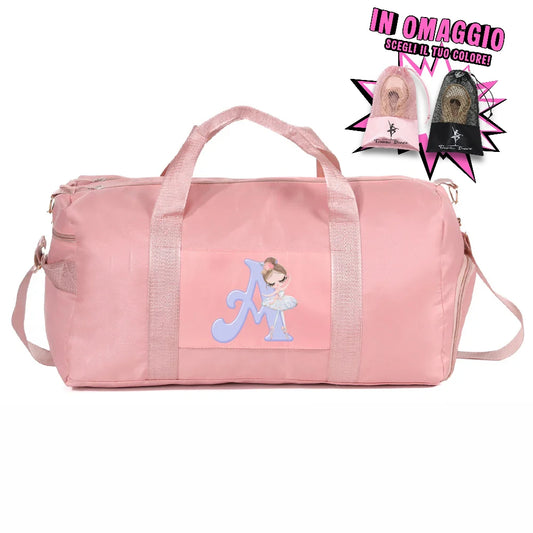 Borsone danza con inziale + OMAGGIO