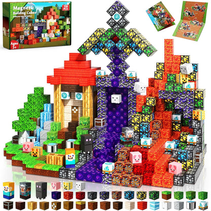 Set di Cubi Magnetici 3D Stile Pixel